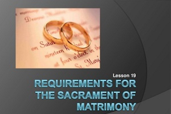 Basics Marriage Requirements